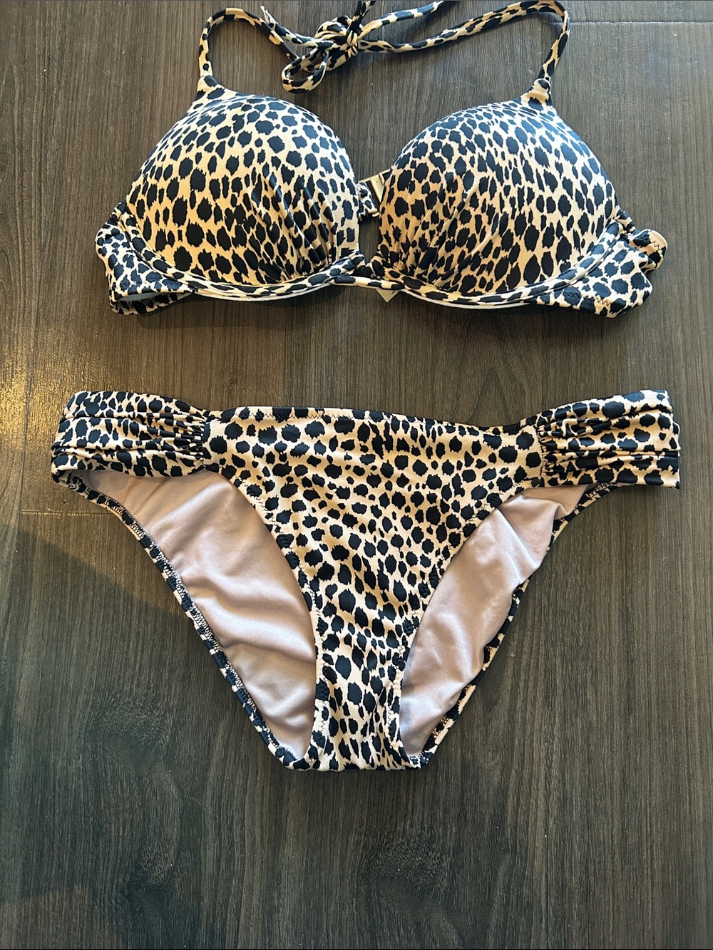 Leopard Print bikini - Tan & Black